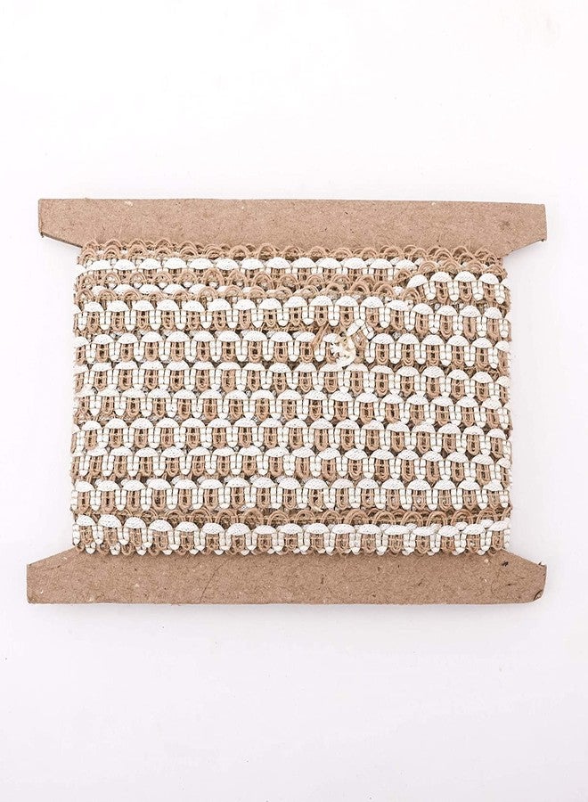 BOBBINY دانتيل جوت بوبيني 108 (10 أمتار) لحواف الساري، مناسب للفساتين، والساري، وحواف اللينغا، والقبعات، والزينة، وحواف الدوباتا، والشونري، والأعمال اليدوية. - Image 1